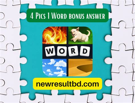 4 pics bonus|4 pics 1 word bonus answers.